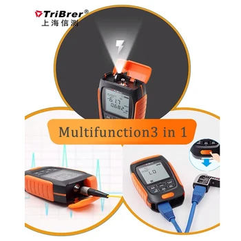 

Mini 3 in 1 Multifunction optical power meter High precision Rechargeable battery Network Cable Test optical fiber tester