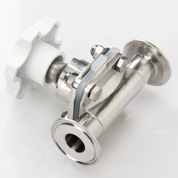 

Fit 19/25/32/38/45/51mm Pipe Stainless Steel 316L Diaphragm Valve Fit 1.5'' 2'' Tri Clamp