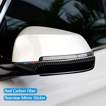 

Car Rearview Mirror Anti-Collision Strip Anti-Scratch Strip Protector Stickers For BMW E60 F10 F07 F01 5 Series 5GT Carbon Fiber