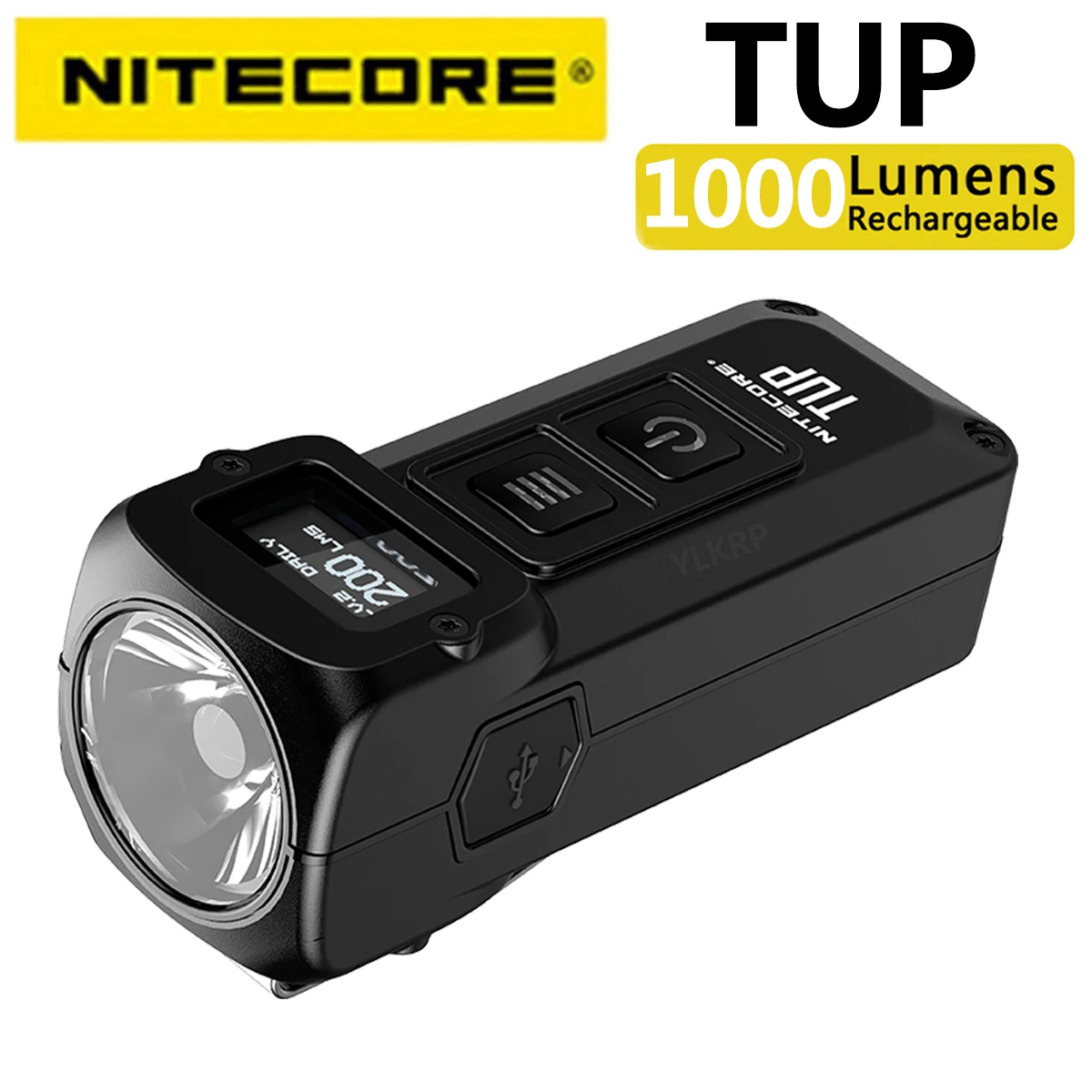 NITECORE TUP 1000 lumens rechargeable metal keychain light with display led flashlight mini flashlight mini led flashlight