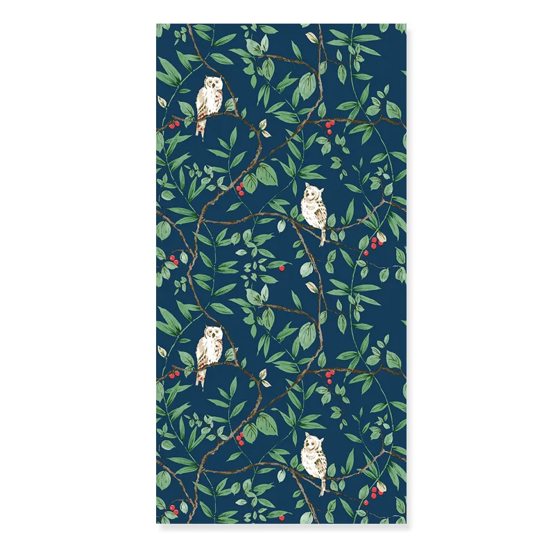 Обои в американском стиле с птицами и цветами стильные ретро обои зелеными