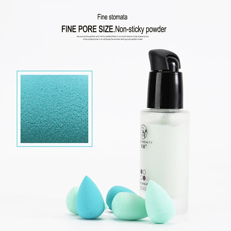 mixing liquid foundation with water