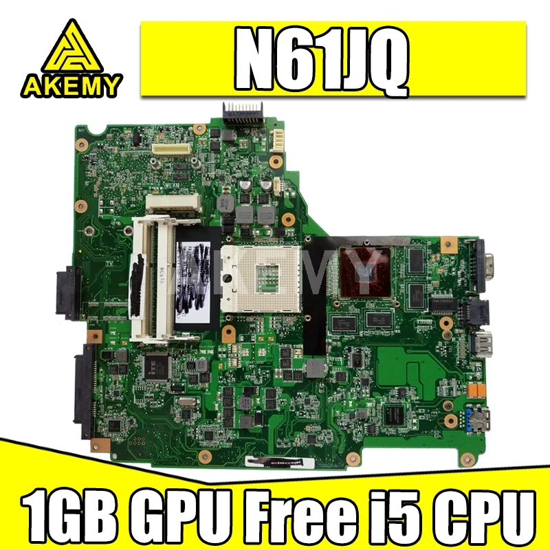 Материнская плата для ноутбука ASUS N61J N61JA N61JQ материнская W/ 1GB GPU Free i5 CPU | Компьютеры