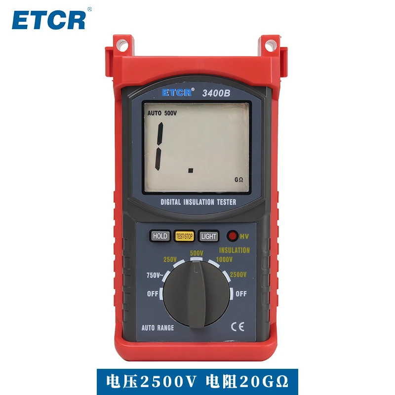 ETCR3400B тестер сопротивления изоляции цифровой метр Цифровой мегабайт метр 5000 в