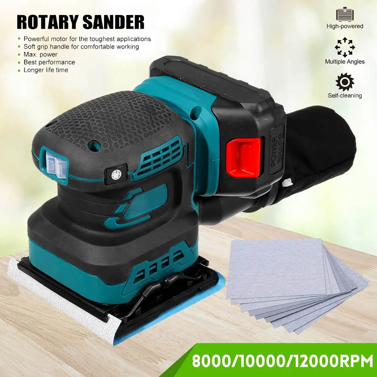 Electric Sander Polisher Tool Polishing Sheet Sander Machine Grinder