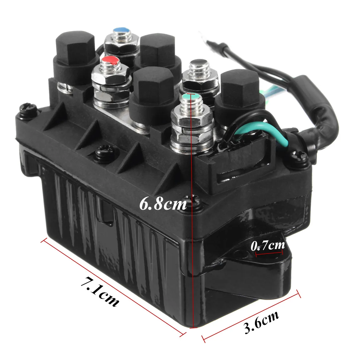 6H1-81950-00-00 3 Pin 12V+-20% обшивка реле мощность лодочного двигателя для Yamaha 30-90HP двигатель 120A водонепроницаемый алюминий бронза+ пластик