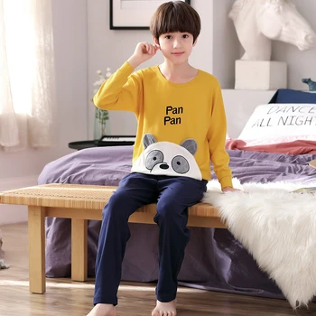 

4-14Y Pijamas Kids Children's Pajamas Christmas Boy Long Sleeve Cotton Boys Clothing Cartoon Boutique Kids Clothing