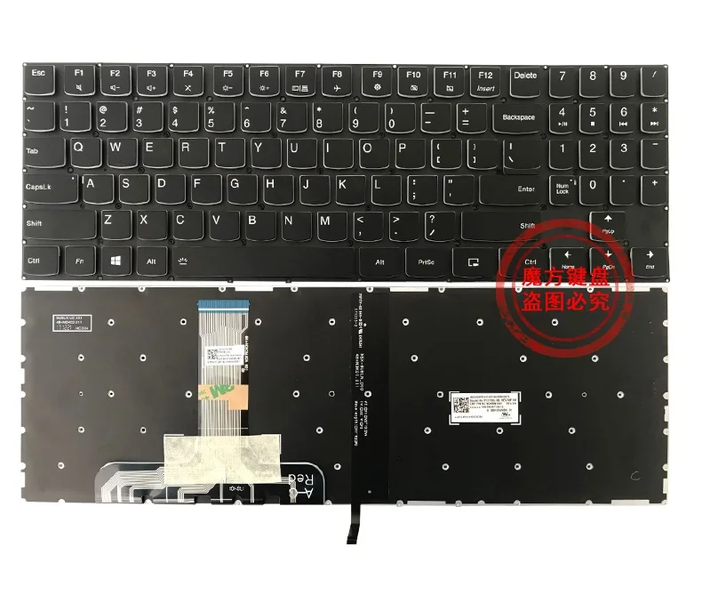 Teclado Retroiluminado Eua para Lenovo Legião Y53015 Y540 15irh Y540-15irh Y545 15ich Y9000k Y730 Y74017 Y740-17 Backlight Novo