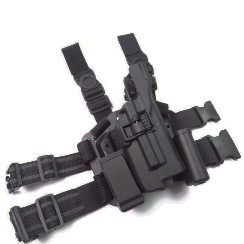 Тактический LV3 Glock ножная кобура с фонариком подходит для Glock 17 19 22 23 31 32 Glock пистолет военный Hungting кобура - Цвет: G17 Holster