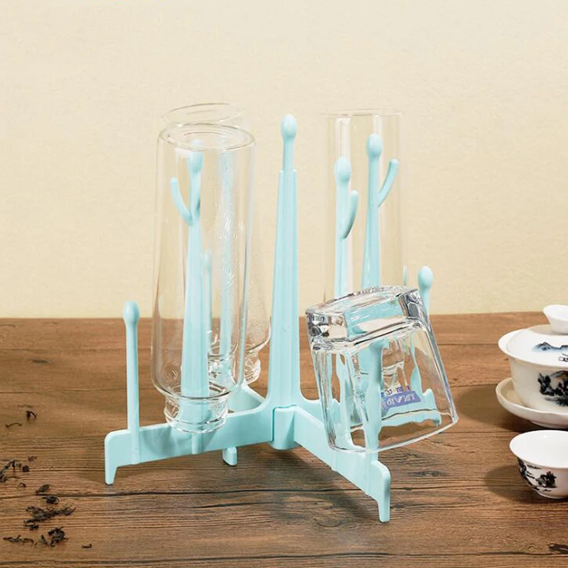 Portable Drying Rack For Baby Bottles Foldable Infant Nipple Feeding Bottle Storage RackYHZ009