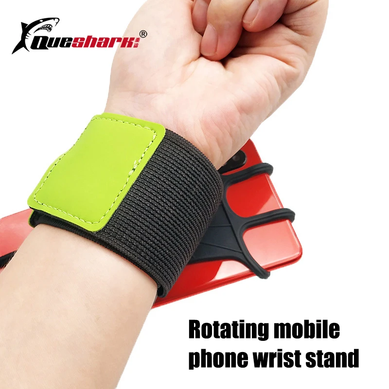 Brazo de silicona giratorio con soporte para teléfono móvil, bolsa de brazo de Fitness para ejercicio de carrera al aire libre, banda de muñeca, soporte para funda de teléfono