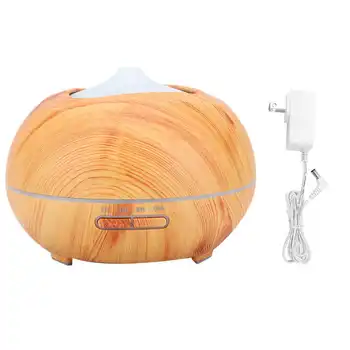 

Portable Mini Humidifier 400mL Light Wood Grain Portable Colorful Essential Oil Mist Diffuser Household Ultrasonic Air
