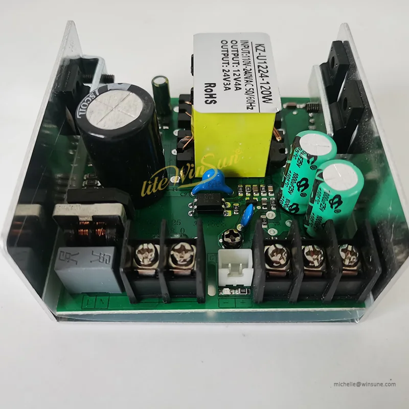 120W 12V 24V Power Board for 3 Head Led Lighting 7 LED Mini Moving Head Lighting Replace Power Supply Board 2