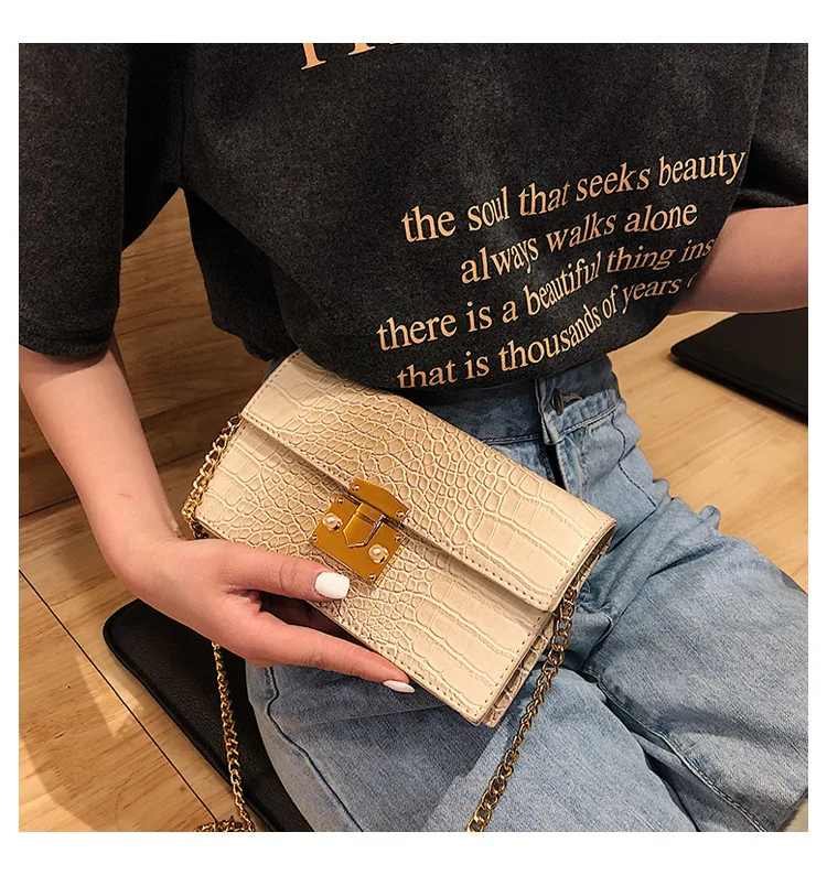 Маленькая квадратная сумка через плечо для женщин 2020 модная клатч Женский