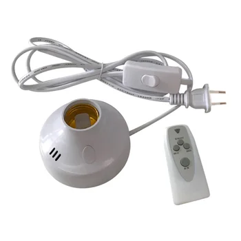 

Remote Control Timing UV Light Lampholder E27 Light Bulb Base for Home Bar with EU Plug - Light Bulb and Battery Not Included