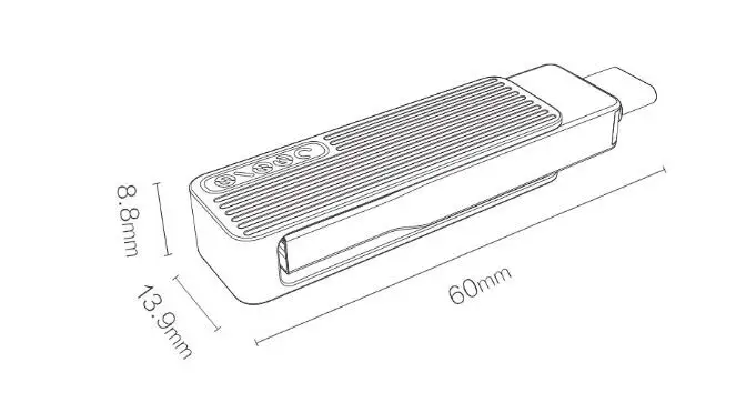 USB порт Xiaomi JESIS Type C два интерфейса флэш диск M1 вращение на 360 градусов алюминиевый