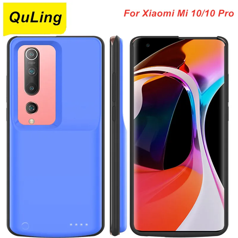 

QuLing 6800 мАч для Xiaomi Mi 10, чехол для аккумулятора 10 Pro, зарядное устройство, чехол для Xiaomi Mi 10 Pro, чехол для аккумулятора