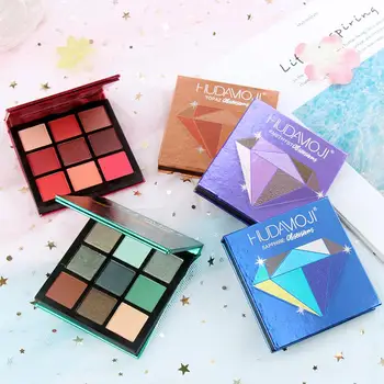 

Blue ZOO 1PC Matte Pearlescent Earth Tone 9 Colors Eyeshadow Palette Long Lasting Not Blooming Powder Eyeshadow for Beginners