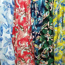 Tecidos африканская ткань Муса лист непроницаемый для Гавайского ветра печать 100d четырехсторонняя пуля утолщенная ткань для платья и юбки
