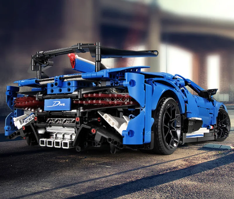 20086 Technic Car Series 42083 синяя скоростная Гоночная машина, сборная модель автомобиля, детские рождественские игрушки, подарки, строительные блоки, кирпичи