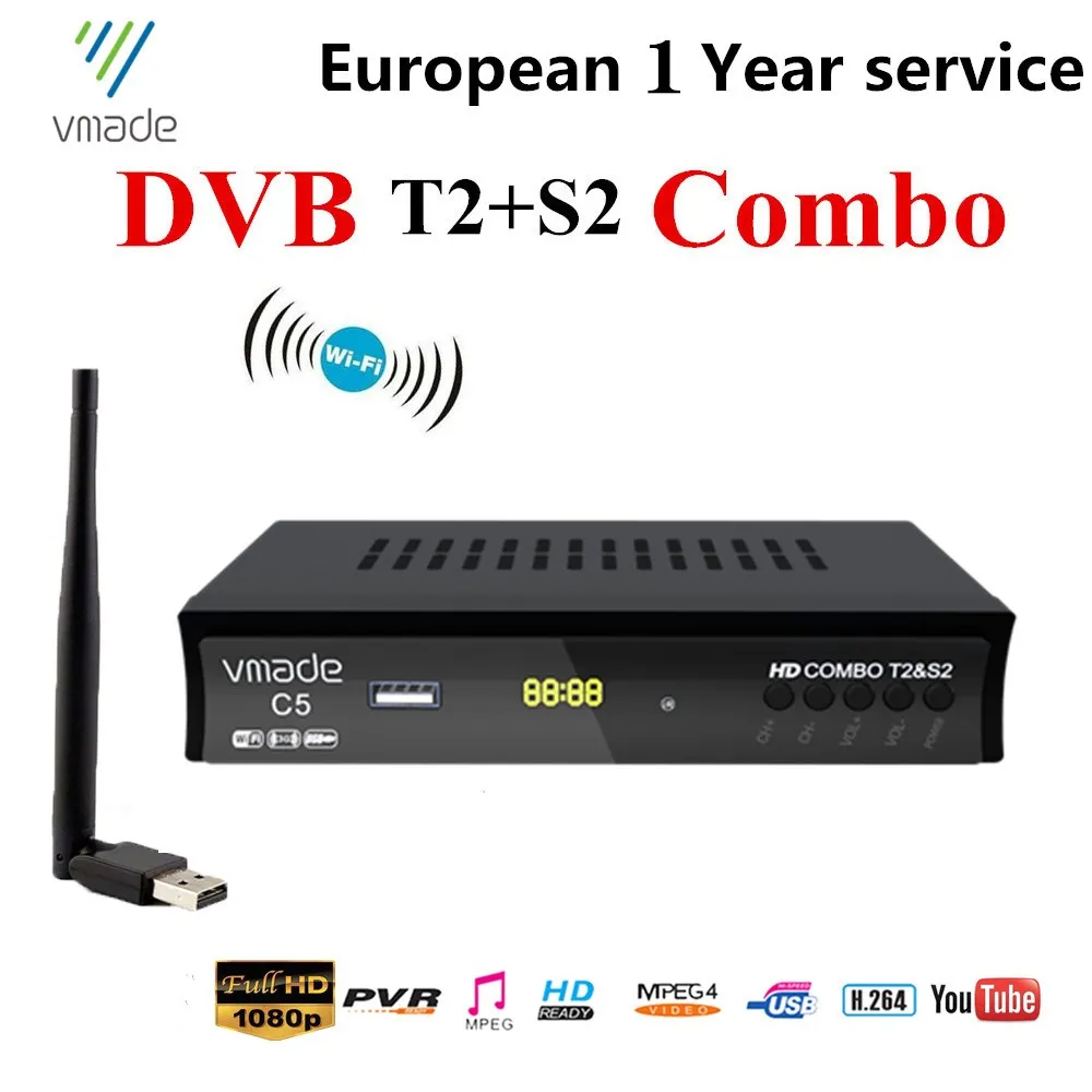 Спутниковый ресивер DVB T2 S2 Combo full hd цифровой приемник с Wi Fi H.264 Поддержка Youtube 7