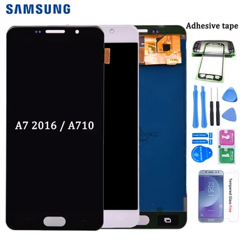 

For Samsung Galaxy A7 2016 A710 A710F A710M A710Y A7100 LCD Display with Touch Screen Digitizer Assembly free shipping