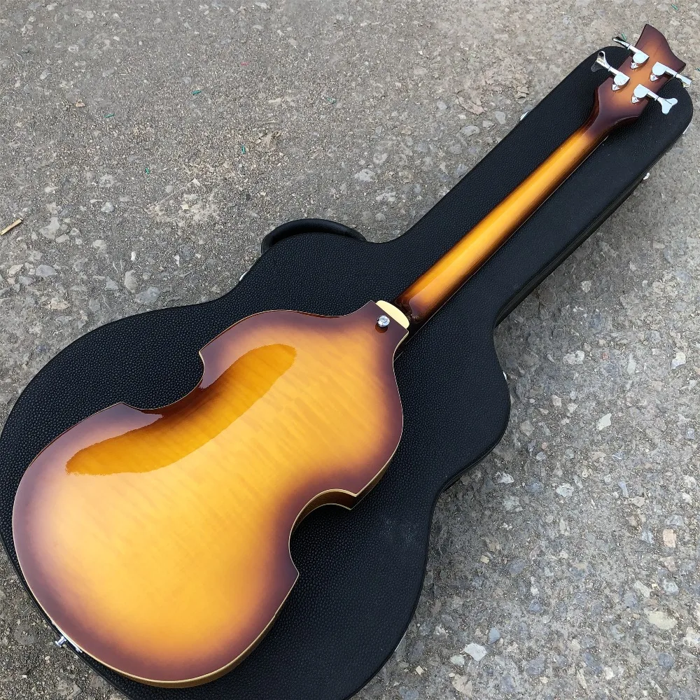 Фабрика Sunburst Hofner Скрипка 4 струны электрическая бас гитара BB2 значок серии Hofner табак burst Винтаж CT бас