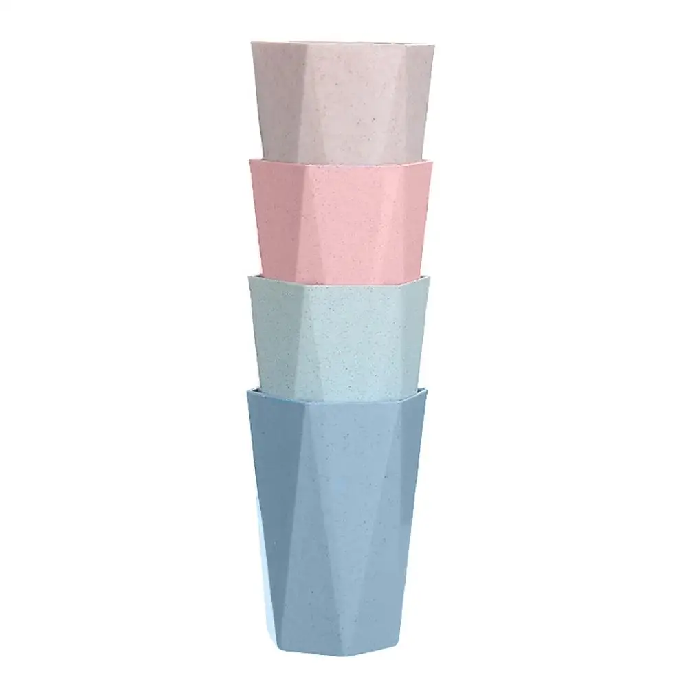 

1pcs Wheat Straw Washing Cup Diamond Cup Brushing Mouth Household Couple Toothbrush Wash Cup