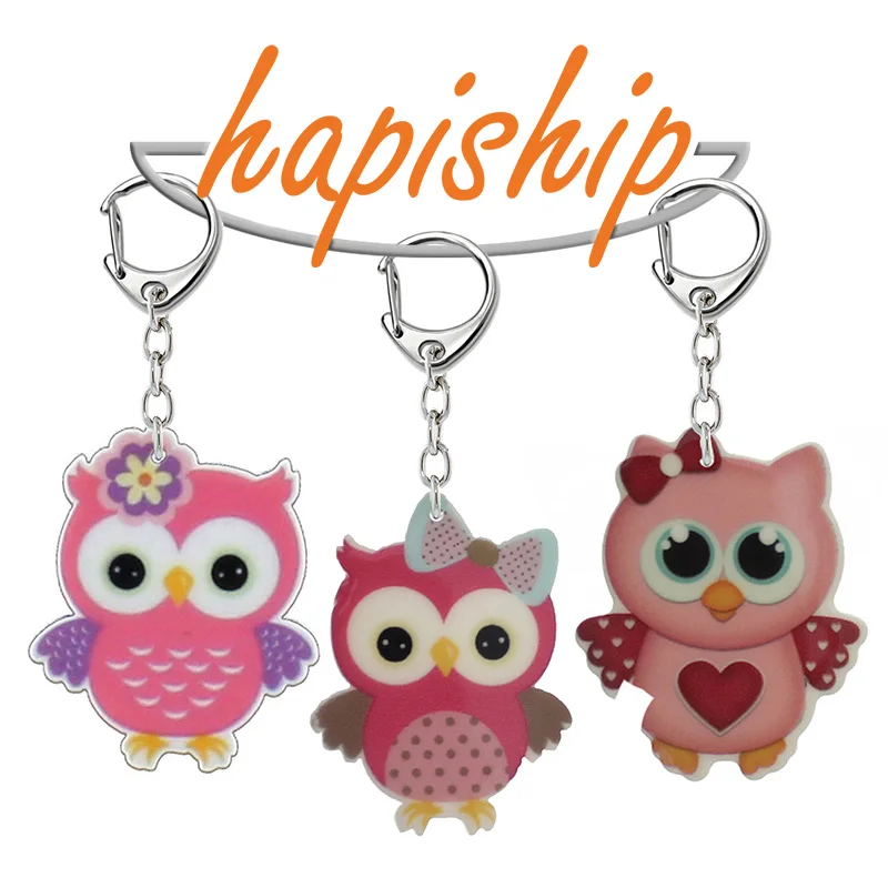 Hapiship 2019 новые женские/мужские модные акриловые брелки ручной работы с крутой