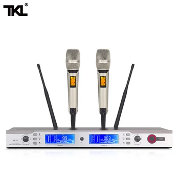 

TKL Professional True Diversity Dual Wireless Microphone stage performances handheld wireless microphone Karaoke mic system