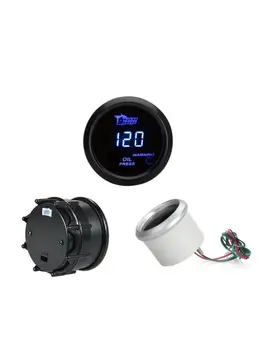 

2\" 52mm Auto Digital Oil Pressure Gauge 0-120psi Blue Led Light Oil Press Gauge Y4UA