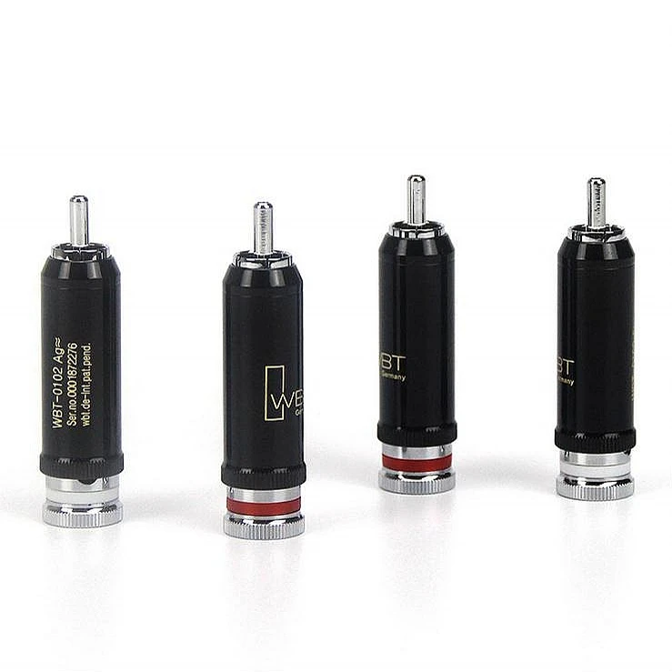 HiFi WBT 0102 посеребренный латунный родиевый RCA Штекерный замок сварной аудио/видео