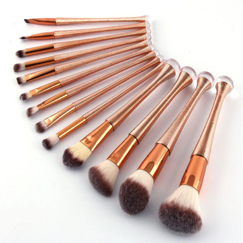 

13 New Style Slim Waist Makeup Brush Suit Thread Brush Eyeshadow Brush Combination Makeup Tool Currently Available Hot Sales