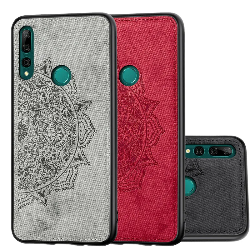 HuaWei Honor 9X Case fashion luxury Cloth pattern Soft Silicone frame Phone Back Cover For P Smart Z Y9 Prime 2019 | Мобильные