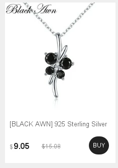 Черный AWN Femme 925 пробы серебряные ожерелья подвески Женские Ювелирные изделия Ожерелье Bijoux P198