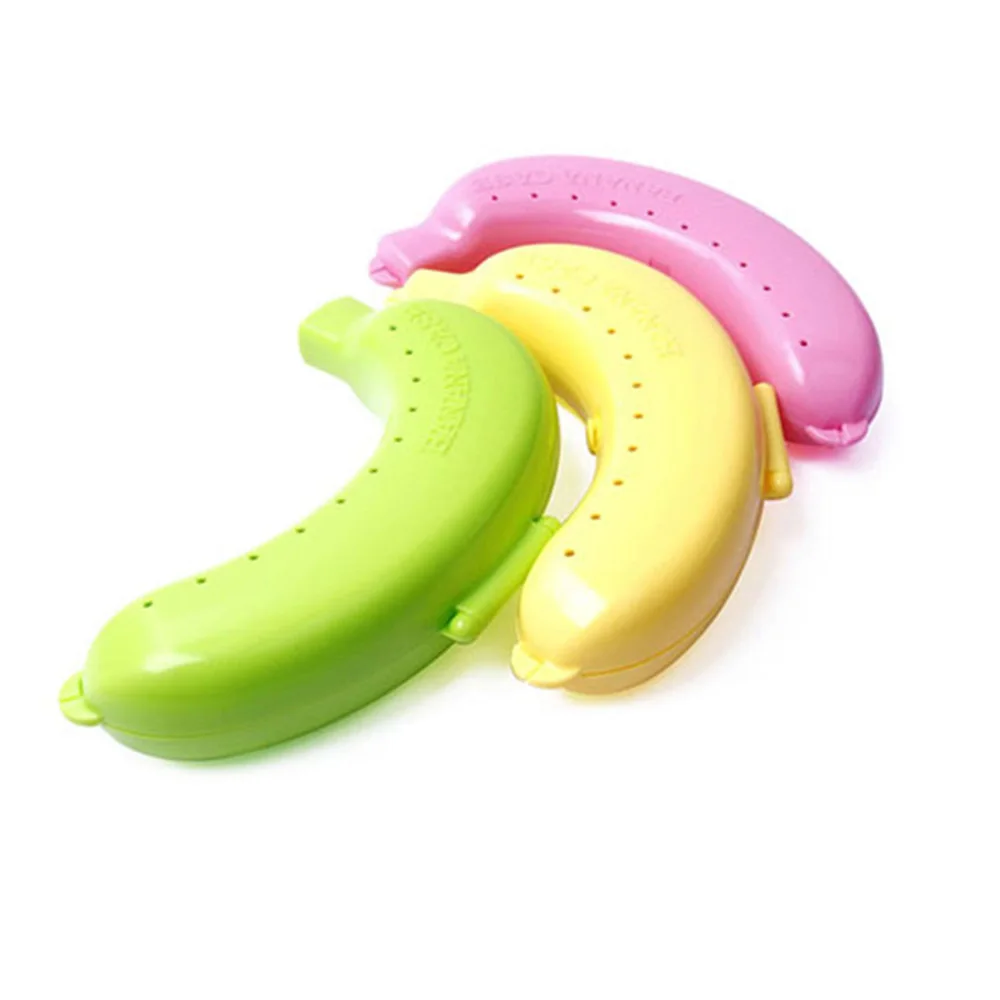 1Pc Banana Food Container Storage Case Kids Holder Preservation Box Boxes