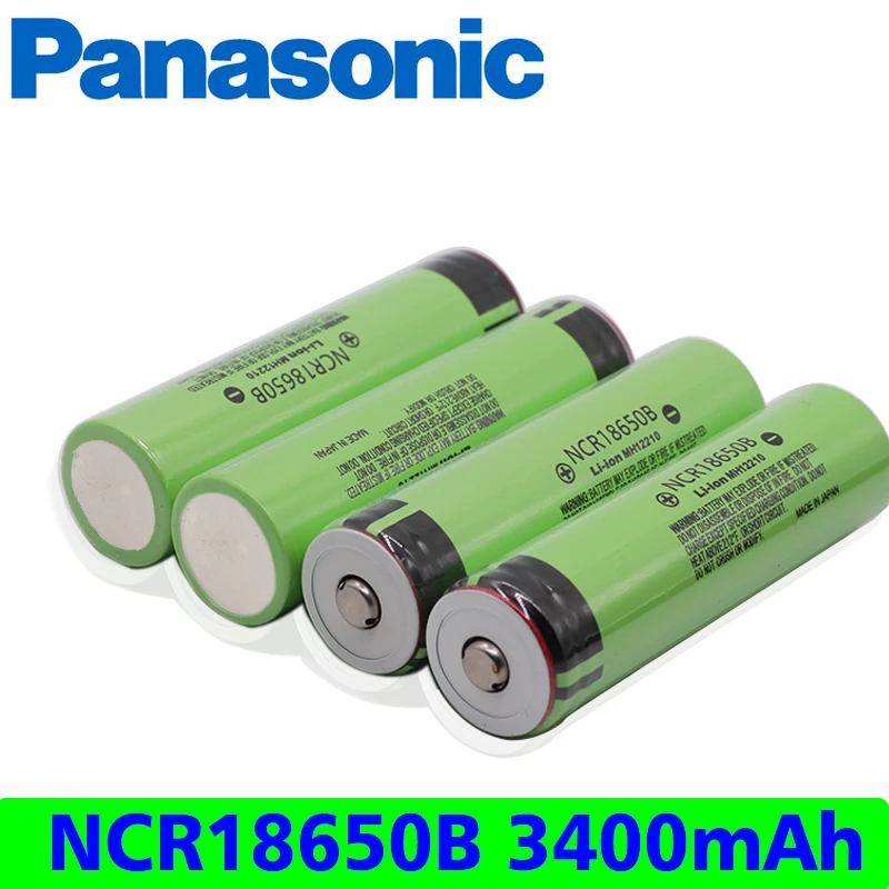 Аккумулятор Panasonic 18650 3400mah 3,7 V ncr18650b специальная аккумуляторная батарея+ заостренный