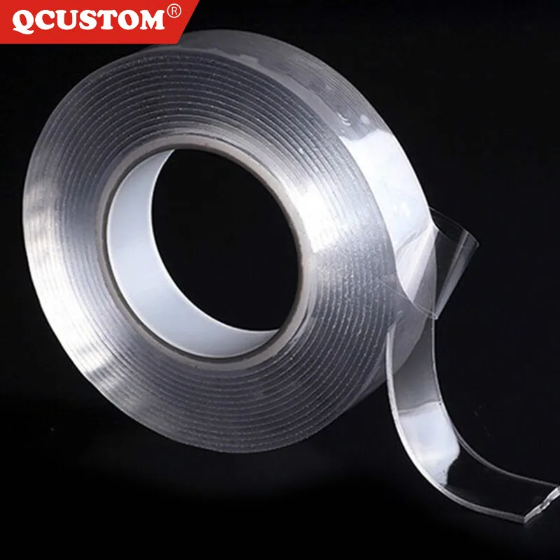 

QCUSTOM Sticker Foam-Tape Nano Removable Adhesive Traceless Transparent Acrylic Double-Sided Waterproof Sticker Super Glue 3/5M