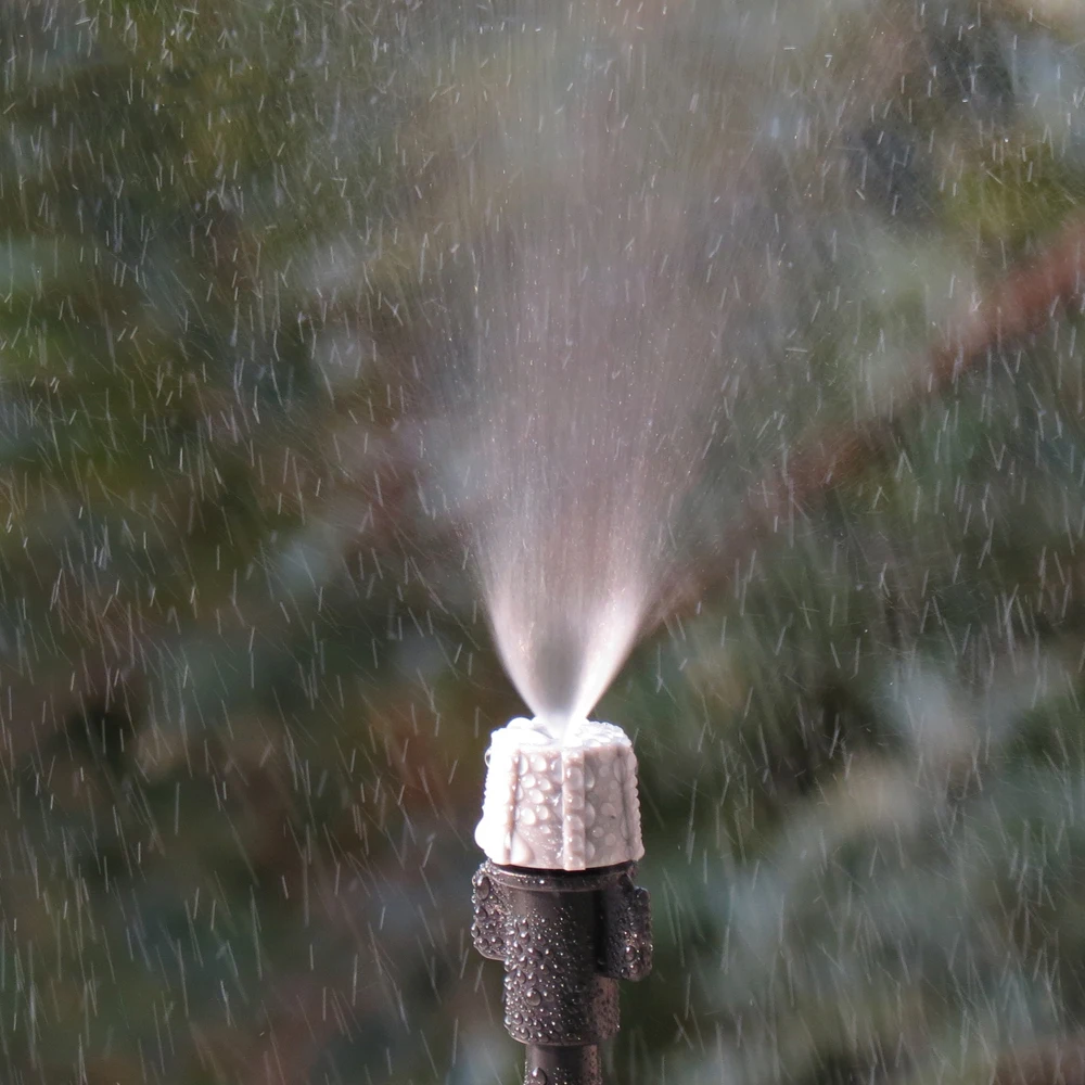 Adjustable Garden Drip Irrigation Misting Nozzles Dripper Sprayer 360&deg; Atomization 4/7mm Tee Barb Connector 20PCS