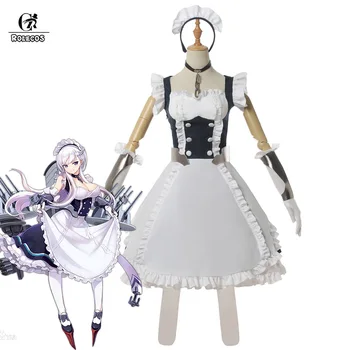 

ROLECOS Azur Lane HMS Belfast Cosplay Costume Azur Lane Game Cosplay Lolita Dress Belfast Women Sexy Costume Halloween