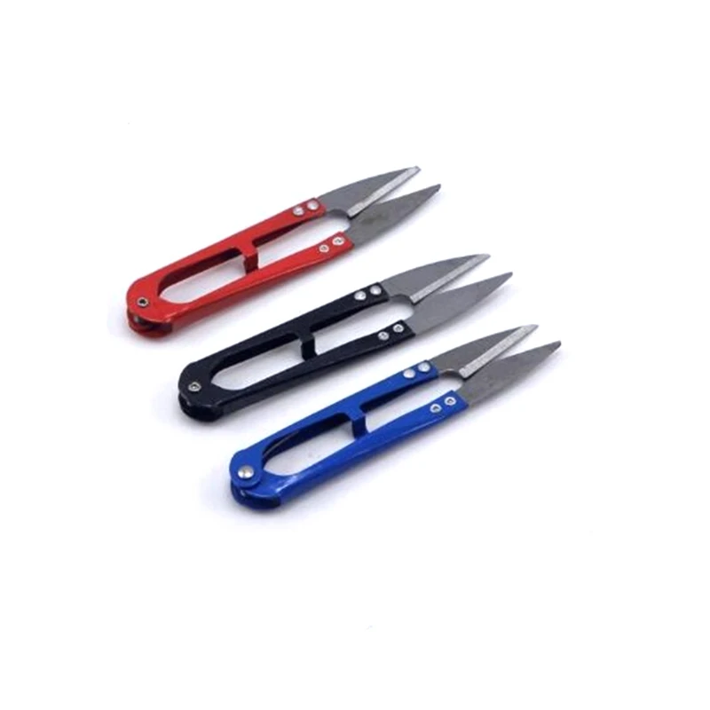 Lure Bait Fish Use Scissors 14.5g/105mm Fishing Tackle Electroplated Scissors U-shaped Ultra-Sharp Thread-Cutting Fishing Line