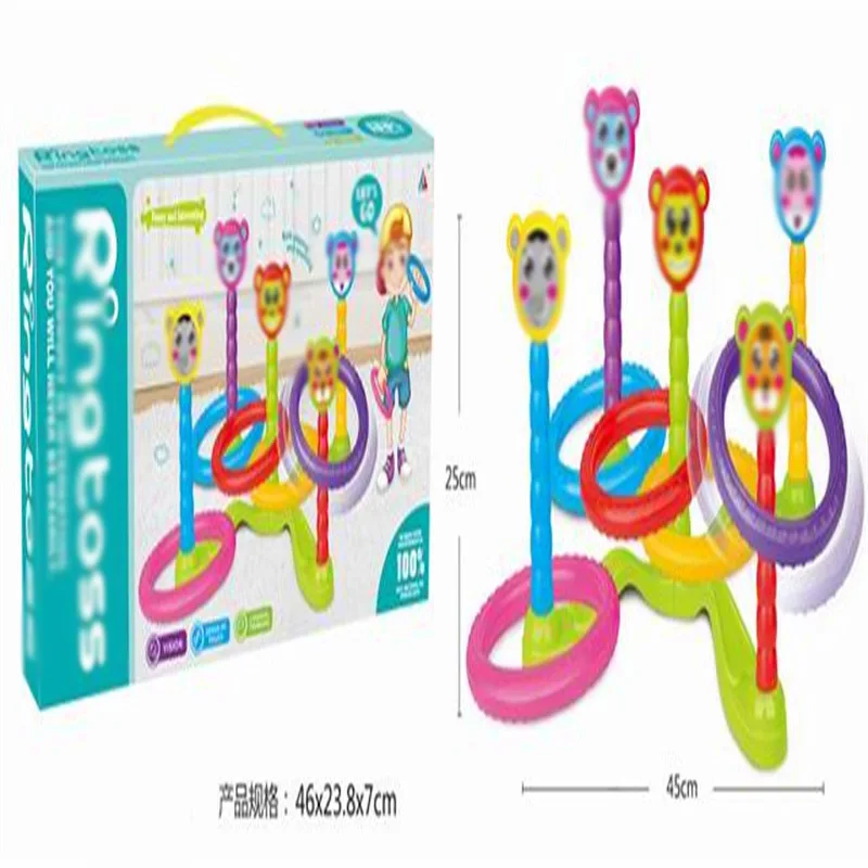 Животное Ringtoss детский сад деятельности бросать круг игра детская игрушка пластиковые метания кольцо