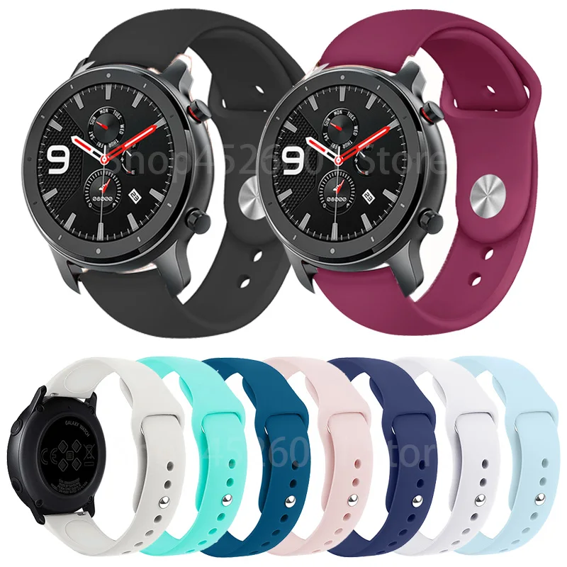 

Soft Silicone Bracelet band For Xiaomi Huami Amazfit GTR 47MM 42MM strap Watchband for Amazfit GTR 42mm 47MM Smart Watch