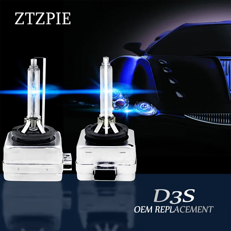 ZTZPIE OEM 2X 35 Вт D1S D2S D2R D3S D4S D4R Ксеноновые лампы для замены автомобильных фар 4300K 5000K 6000K