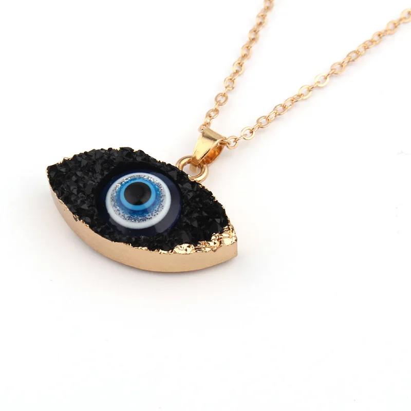 Bohemian Vintage Turkish Evil Eye Pendant Necklace Fashion Clavicle Chain Statement Long Necklace Women Jewelry Femme Collares - Image 3