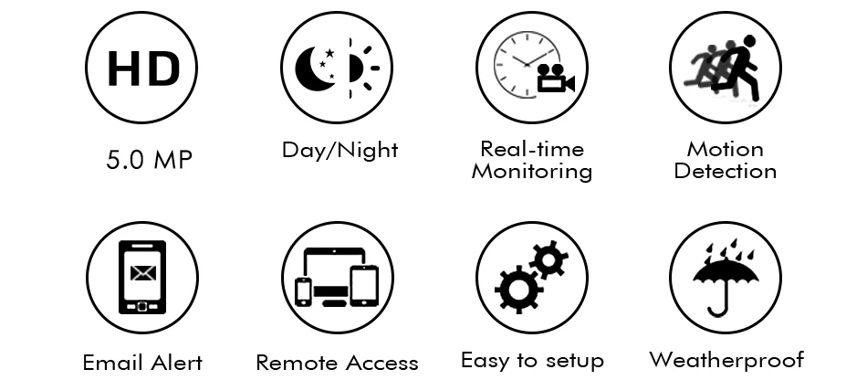 Hiseeu 5mp cctv security camera system