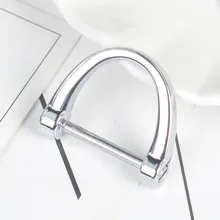 New Style Practical Large Size Horseshoe Buckle D-Shaped Metal Key Ring Creative Gifts Promotional Items Bag Accessories Keychai