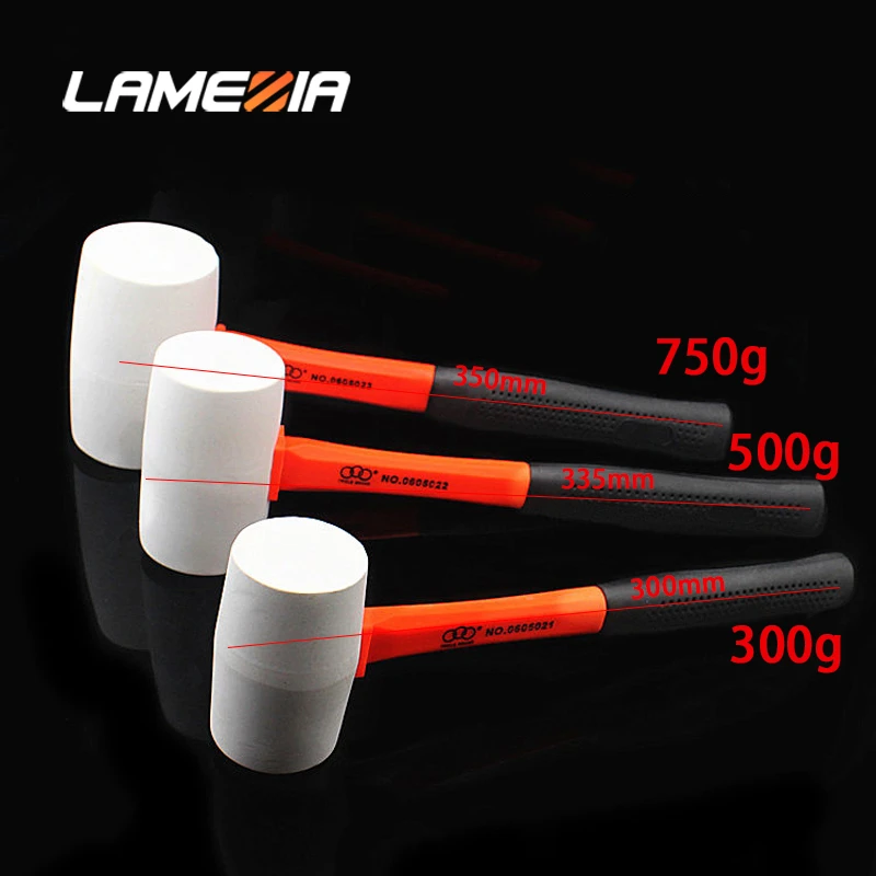 

LAMEZIA Manual Rubber Hammer Tools Kit With Steel Pipe Anti-slip Handle For Installation Works Of Metalwork Woodwork Plumbing