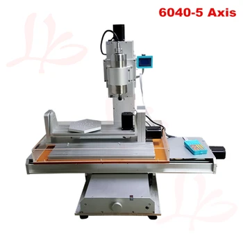 

Vertical 5 axis cnc router 2200W DIY milling machine 6040 high performance column type engraving machine VFD 2.2KW spindle