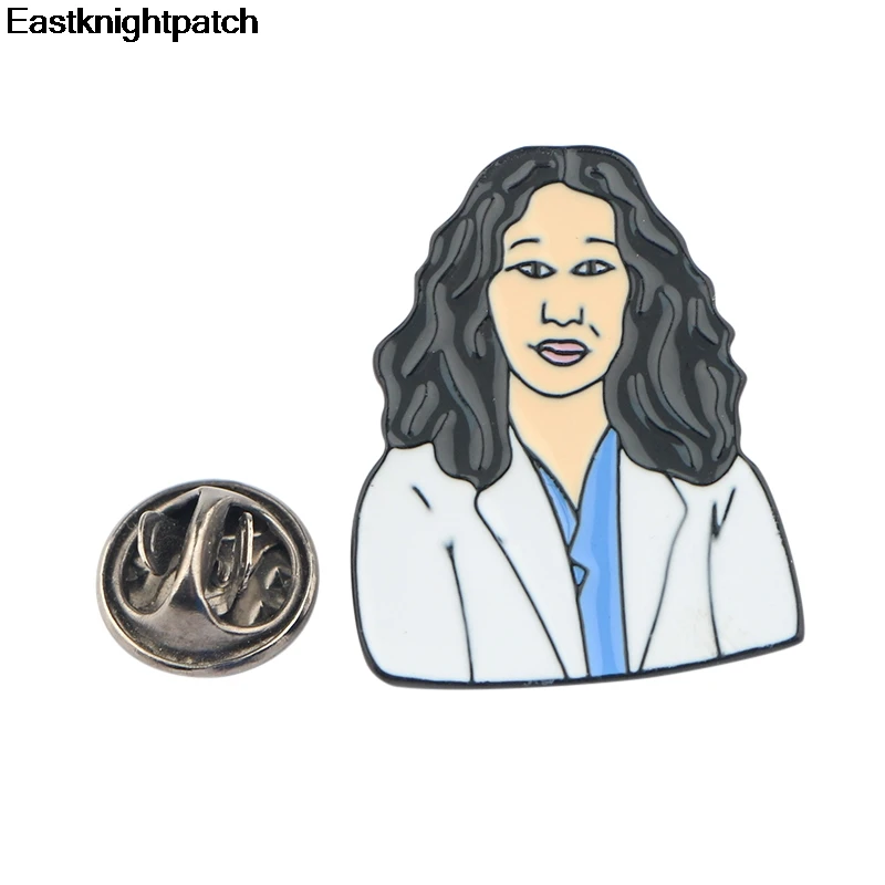 Серый анатомический персонаж DIY цинковый сплав Эмаль булавки медаль insignia para рюкзак рубашка ткань сумка броши значки E0878
